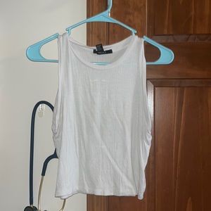 White crop top